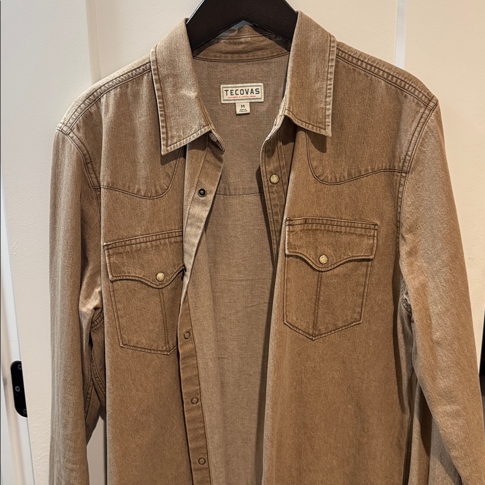 Tecovas Brown Denim Shirt